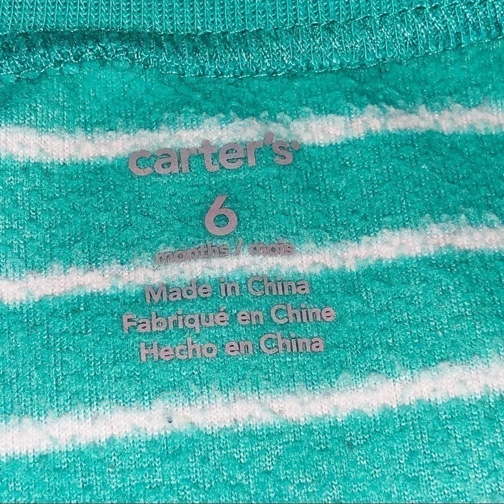 Carters Little Brother Footed Sleeper Size 6 Months